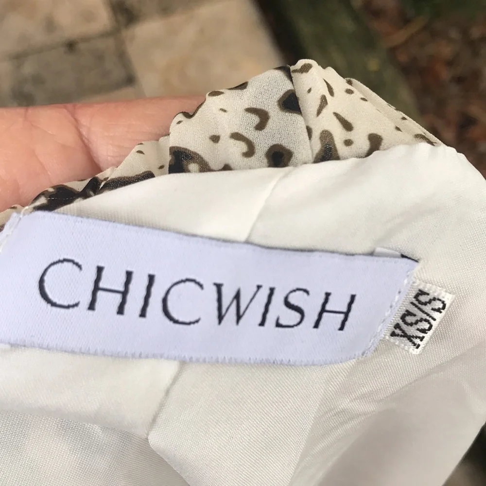 Chicwish snake print, full circle maxi skirt